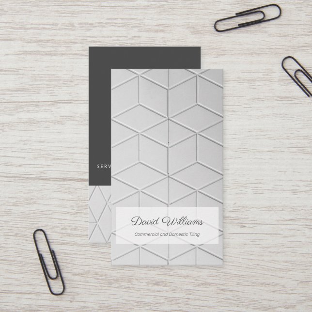 Tarjeta de presentación profesional para suelos y  (Anverso/Reverso In Situ)