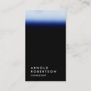 Tarjeta de presentación profesional única en negro