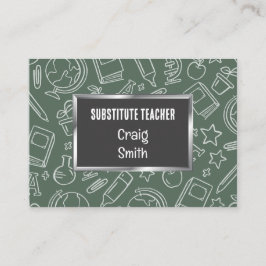 Tarjeta De Presentación Profesor sustituto