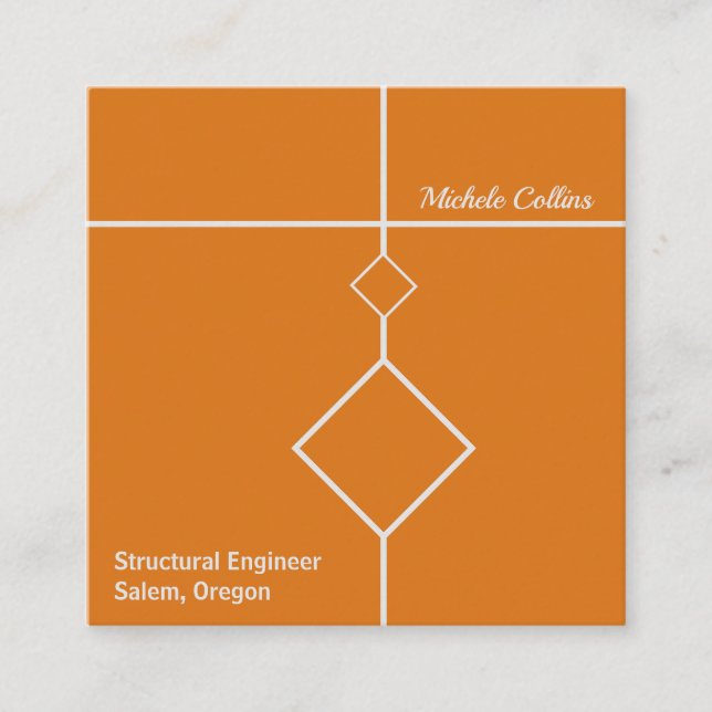 Tarjeta de presentación Professional Elegance Squa (Anverso)