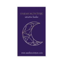 Profundo Purple Gold Celestial Moon Psychic Healer