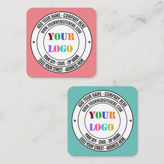 Tarjeta de presentación promocional de información (Anverso / Reverso)