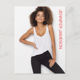 Tarjeta de presentación promocional sin bordes par