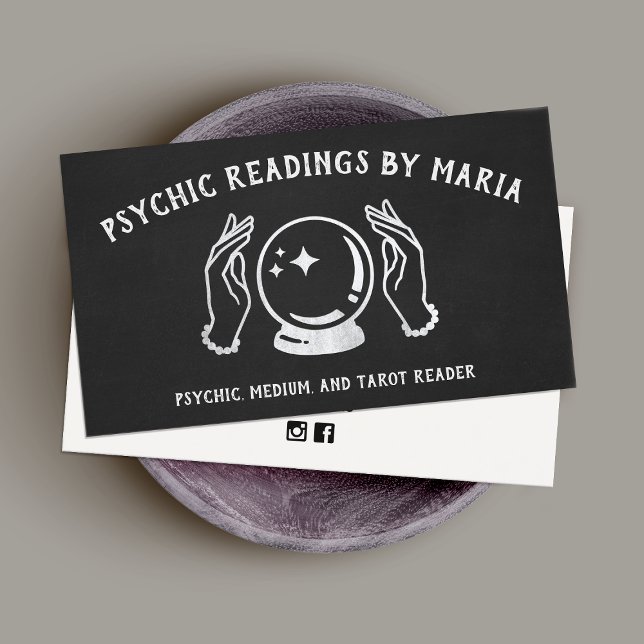 Tarjeta de presentación Psychic Medium Crystal Bal (Subido por el creador)