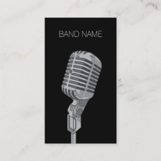 Tarjeta De Presentación Publicidad de cantante de bandas de músicos guitar