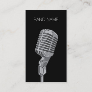 Tarjeta De Presentación Publicidad del artista de la banda del cantante