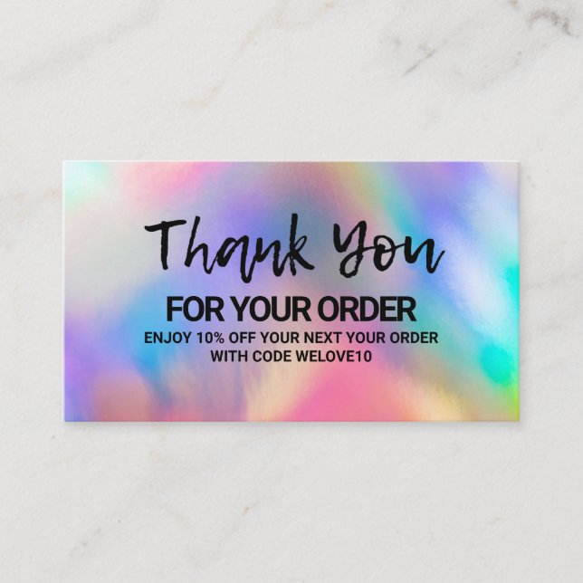 Tarjeta de presentación Purple Blue Color Shift (Anverso)