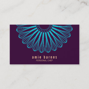 Tarjeta de presentación Purple con el logotipo Cul