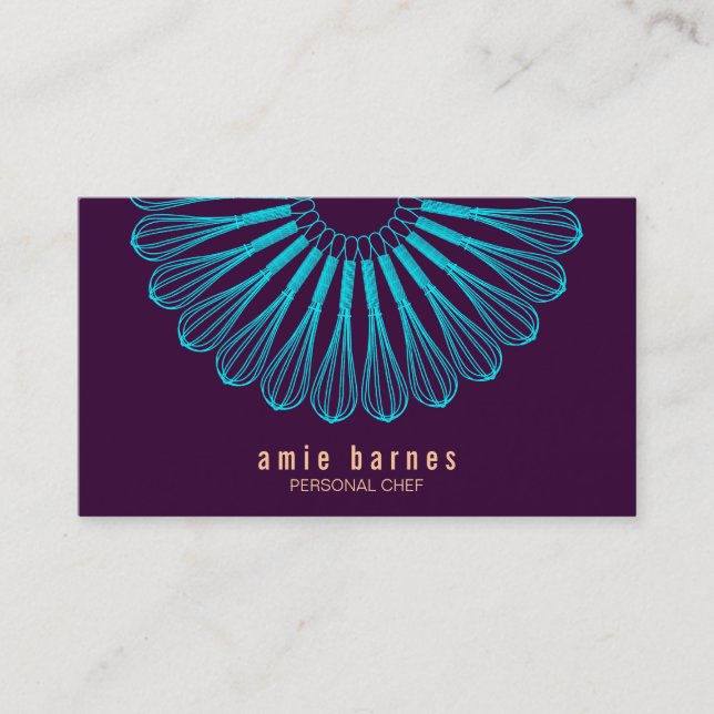 Tarjeta de presentación Purple con el logotipo Cul (Anverso)