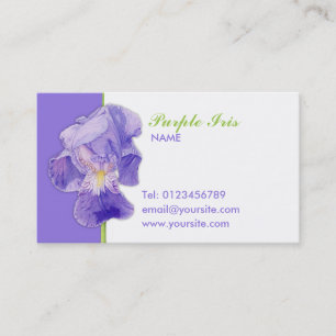 Tarjeta de presentación Purple Iris