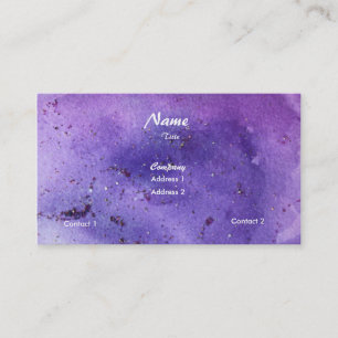 Tarjeta de presentación Purple Misty Sparkle