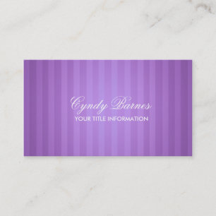 Tarjeta de presentación Purple Stripe