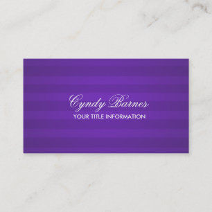 Tarjeta de presentación Purple Stripe
