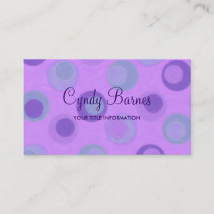 Tarjeta de presentación Purple Verde azulada Dots