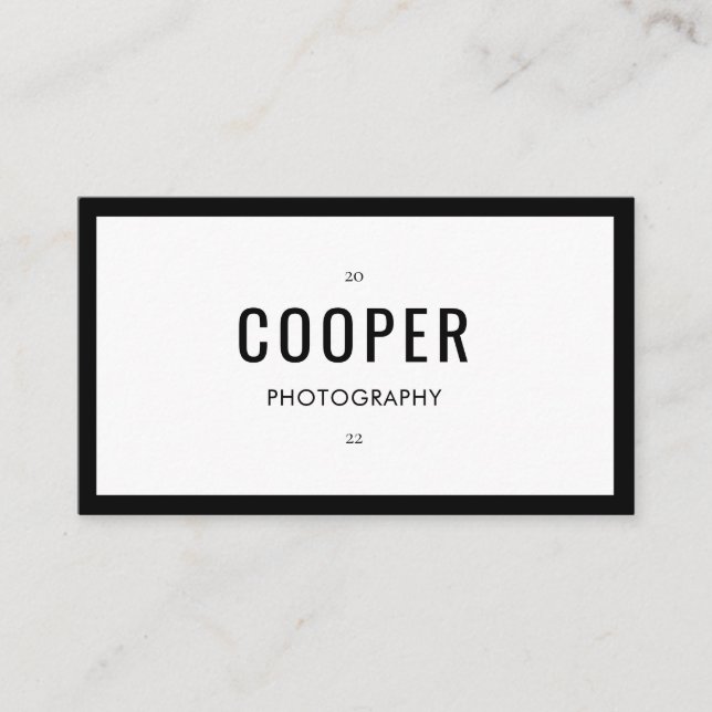 Tarjeta de presentación QR Code para fotografías e (Anverso)