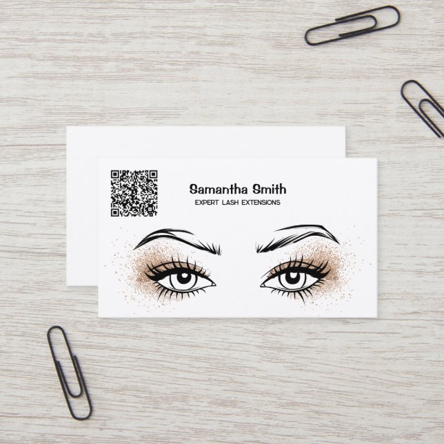 Tarjeta de presentación QR del Personalizado de ex (Anverso/Reverso In Situ)