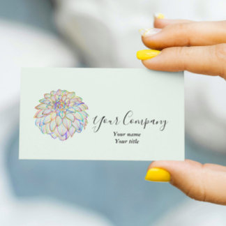 Tarjeta de presentación Rainbow Dahlia