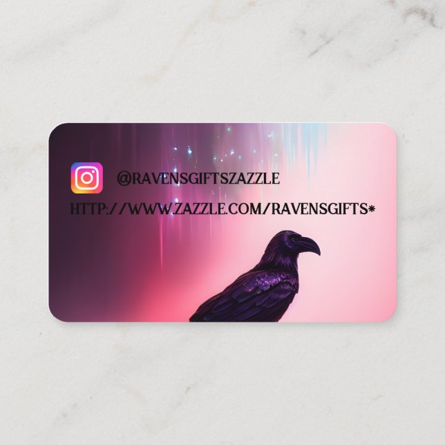 Tarjeta de presentación Ravens Gifts (Reverso)