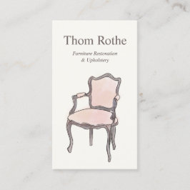 Tarjeta De Presentación Reacabado y tapicería del mobiliario