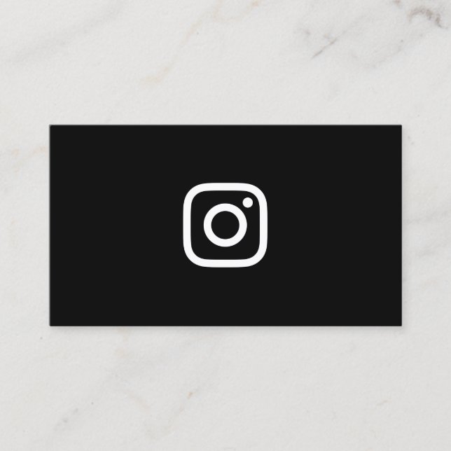 Tarjeta De Presentación redes de instagram (Anverso)