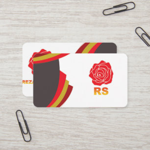 Tarjeta de presentación redonda