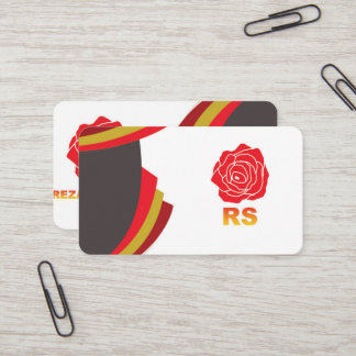 Tarjeta de presentación redonda