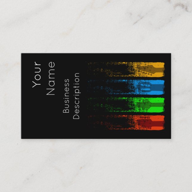 Tarjeta de presentación relacionada con la música (Anverso)