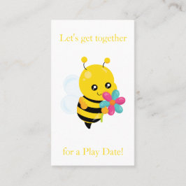 Tarjeta De Presentación Reproducción de abejas con burbujas