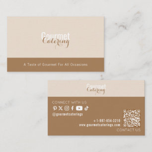 Tarjeta De Presentación Restauración Gourmet