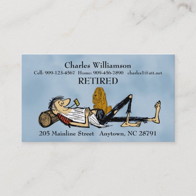 Tarjeta de presentación retirada RipVanWinkle & Ho (Anverso)