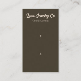 Tarjeta de presentación Retro Brown 2 Pin Jewelley