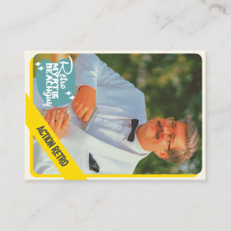 Tarjeta De Presentación Retro de acción