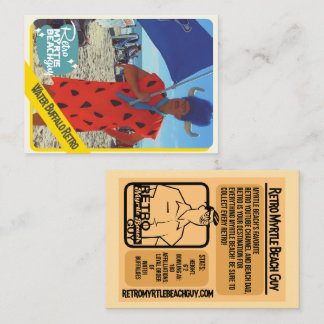 Tarjeta De Presentación Retro de búfalo de agua
