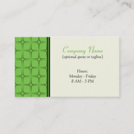 Tarjeta de presentación Retro Fab, Verde Brillante