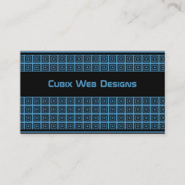 Tarjeta de presentación Retro Geométrica, azul cla