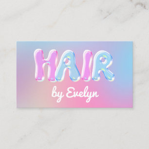 Tarjeta de presentación Retro Gradient Bubbles Hai