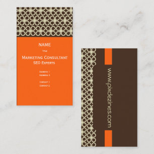 Tarjeta de presentación retro para diseñadores