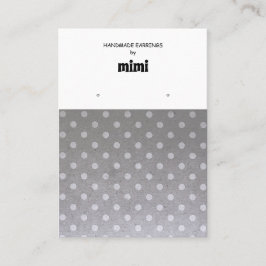 Tarjeta de presentación Retro Polka Dots Earts Dis