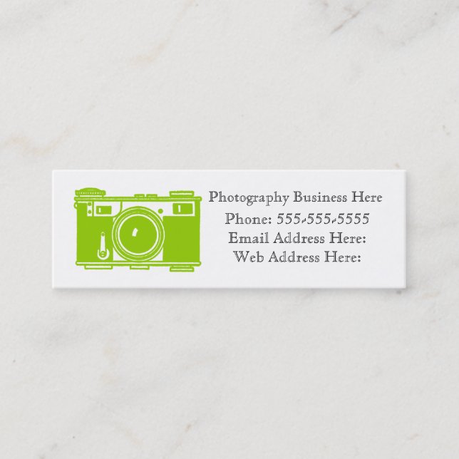 Tarjeta de presentación Retro Retro Simple (Anverso)