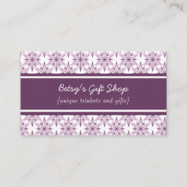 Tarjeta de presentación Retro Starbursts, berenjen