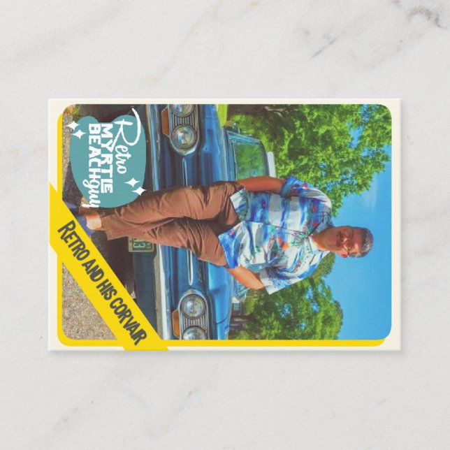Tarjeta De Presentación ¡Retro y su Corvair! (Anverso)