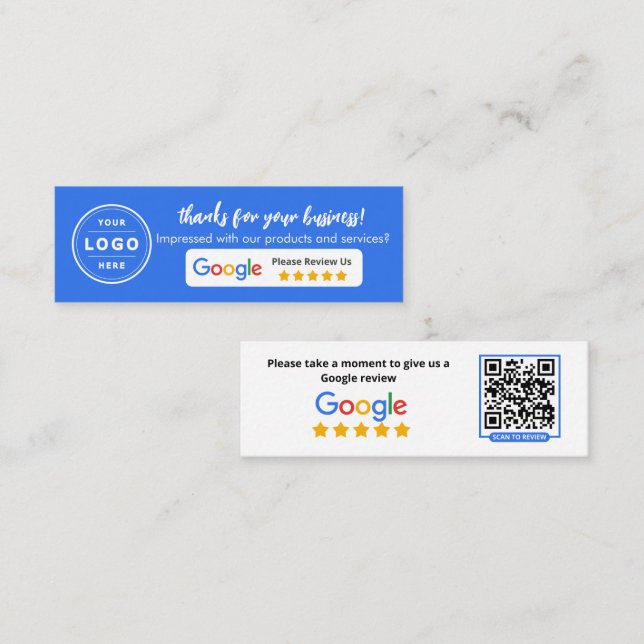 Tarjeta De Presentación Revisión de negocio de Google (Anverso / Reverso)