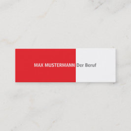 Tarjeta de presentación roja