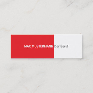 Tarjeta de presentación roja