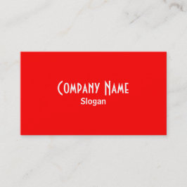 Tarjeta de presentación roja