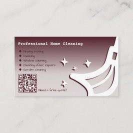 Tarjeta de presentación roja para el servicio de l