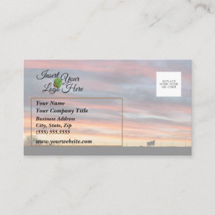 Tarjeta de presentación Rolling Sky Waves Cow Suns