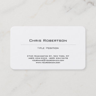 Tarjeta de presentación Rond Corner Black White Ch