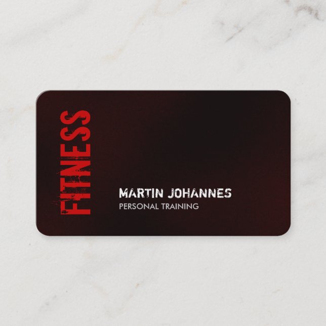 Tarjeta de presentación Rond Corner Fitness Traine (Anverso)