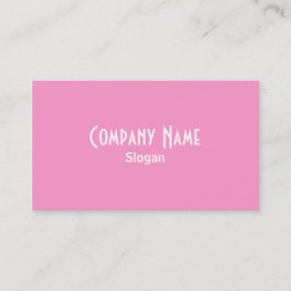 Tarjeta de presentación rosa